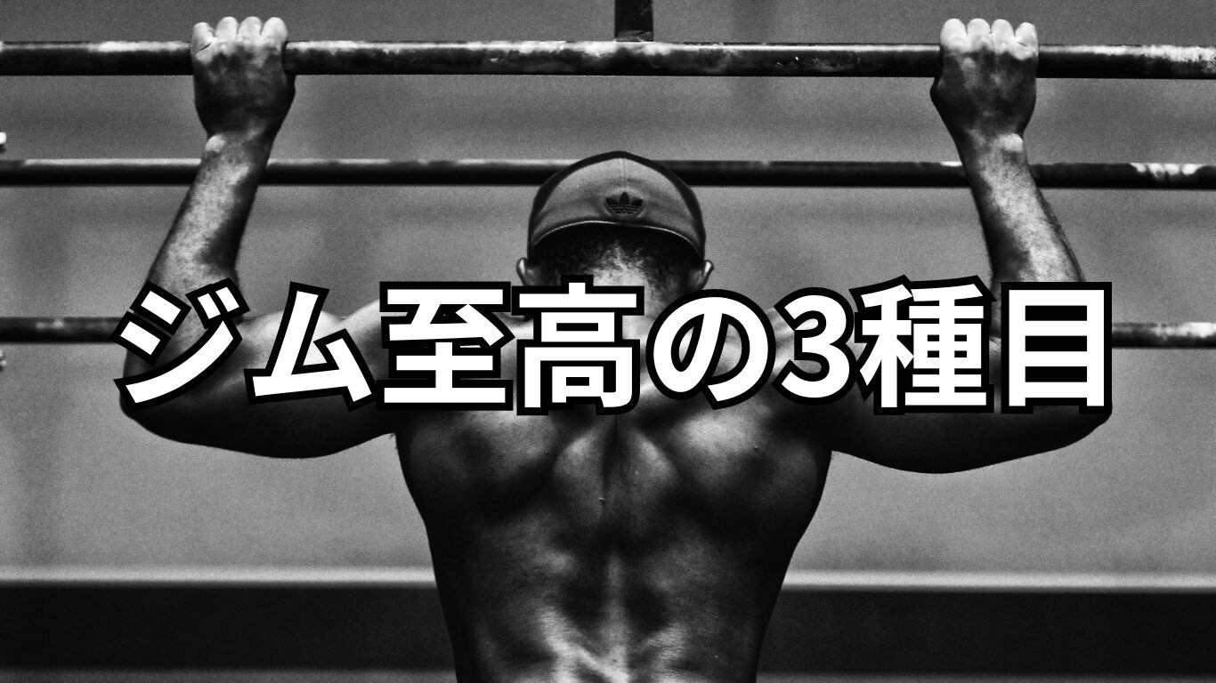 ジム初心者のメニュー〔3種目で全身筋肥大〕